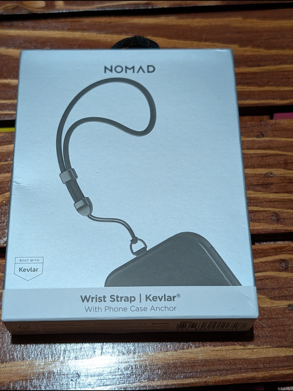 Nomad Wrist Strap Kevlar Phone Case Anchor - Gray